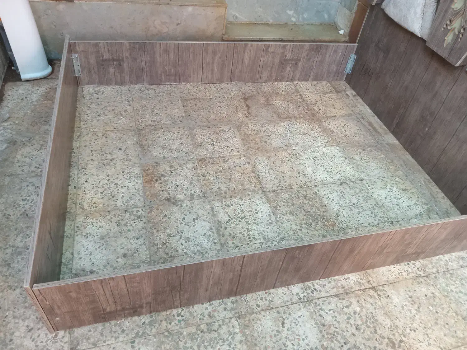 تخت خواب دو نفره در حد نو|تخت و سرویس خواب|دهلران, |دیوار