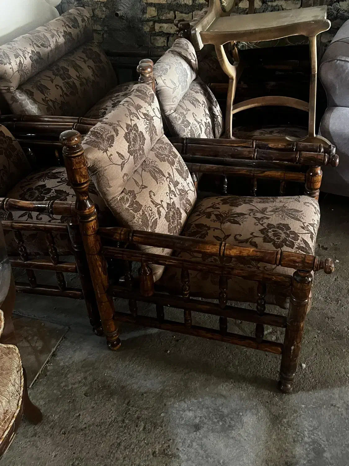 7 نفره دست چوبی|مبلمان خانگی و میز عسلی|یزد, |دیوار