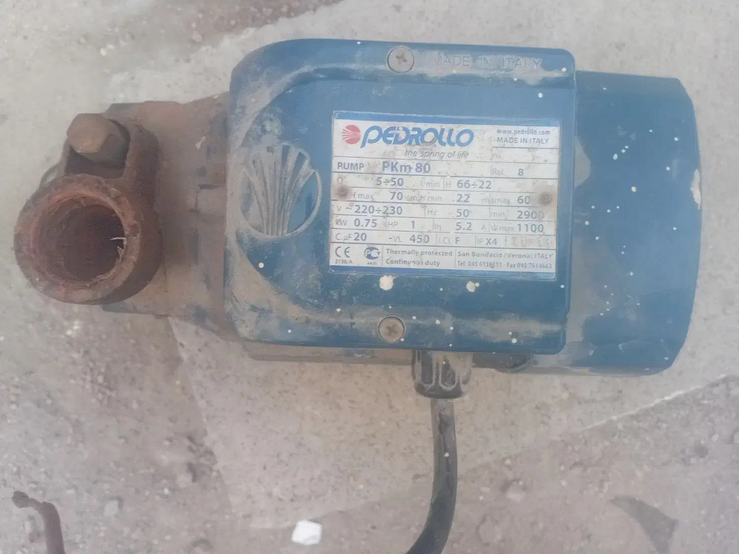 پمپ آب یک اسب درحدنو|مصالح و تجهیزات ساختمان|بندر امام خمینی, |دیوار