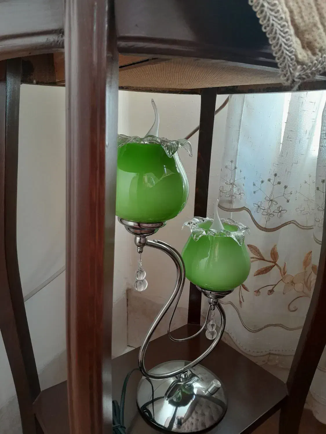 چراغ دو شعله رو میزی|چراغ خواب و آباژور|سنندج, |دیوار