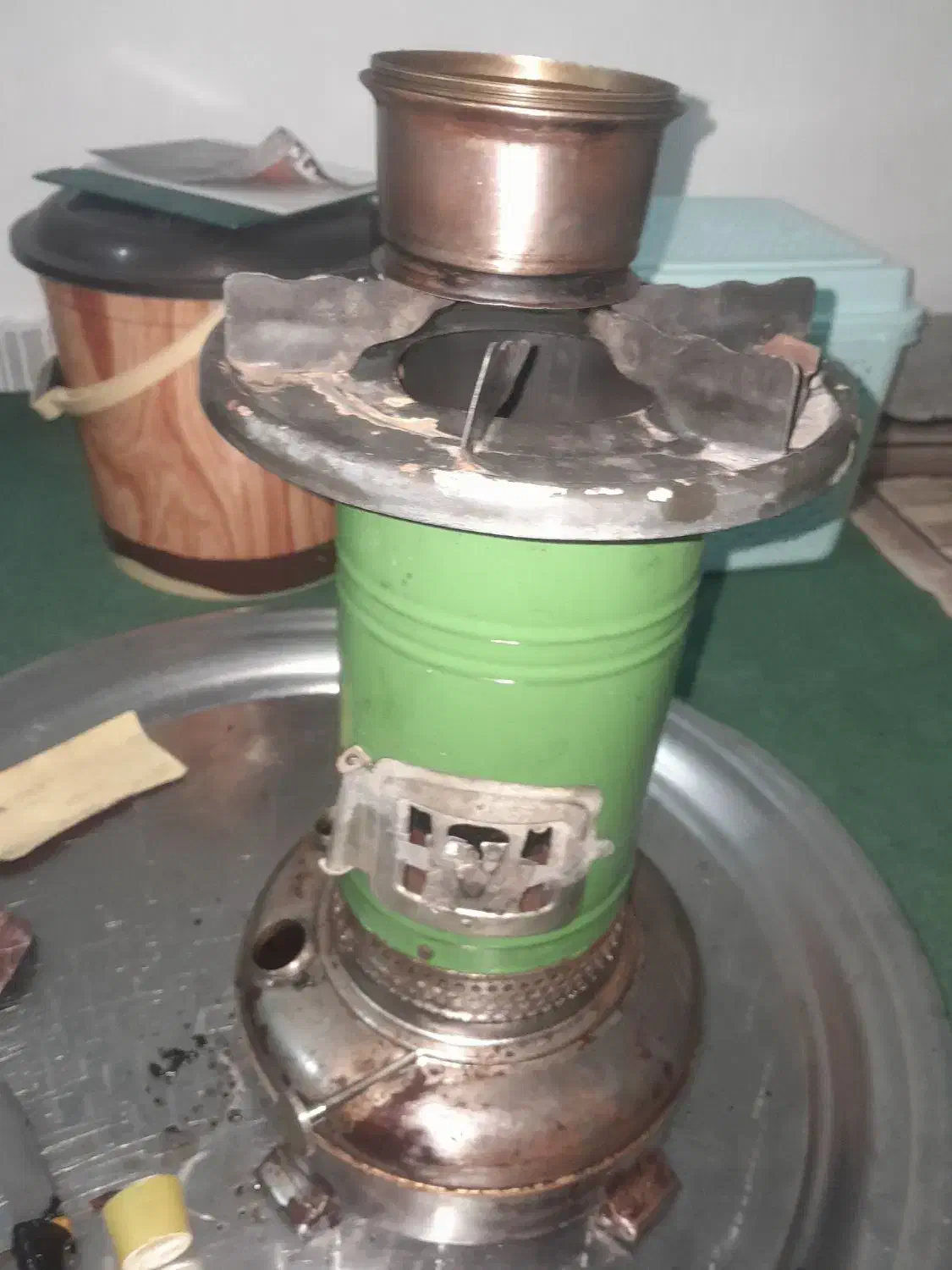 چراغ گرد سوز قدیمی|کلکسیون اشیاء عتیقه|گرگان, |دیوار