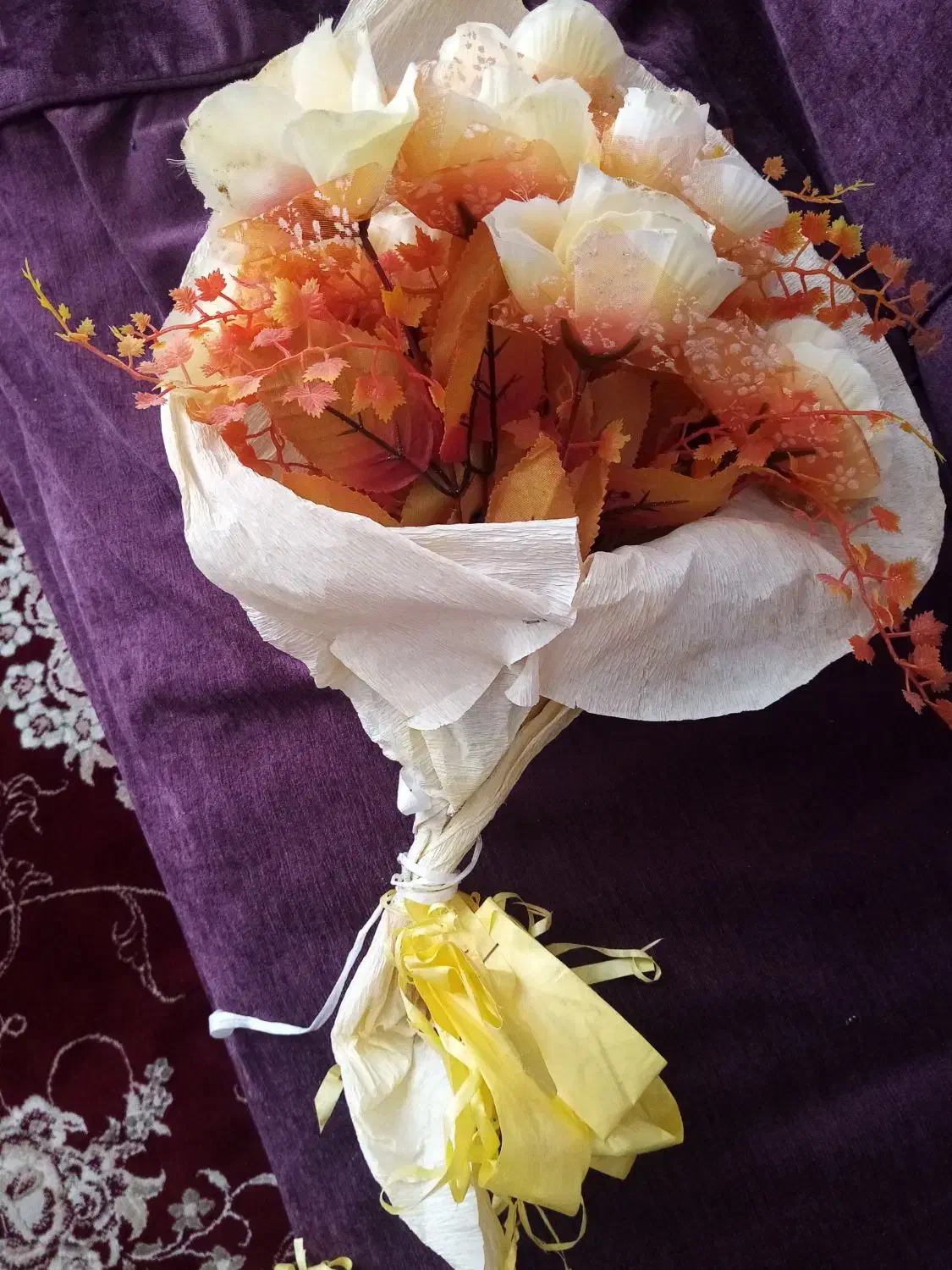 دسته گل|گل مصنوعی|تربت جام, باغ سنگان سفلی|دیوار