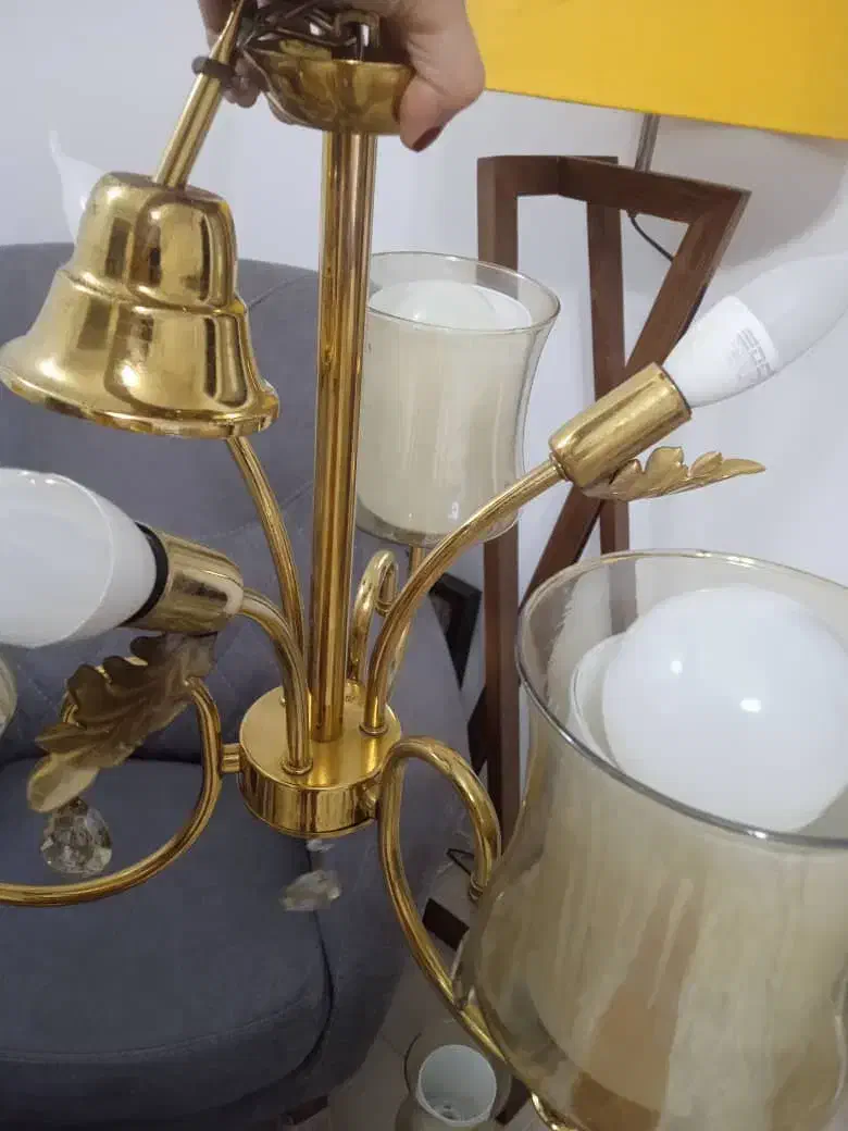 لوسترجفتی|لوستر و چراغ آویز|رشت, حمیدیان|دیوار