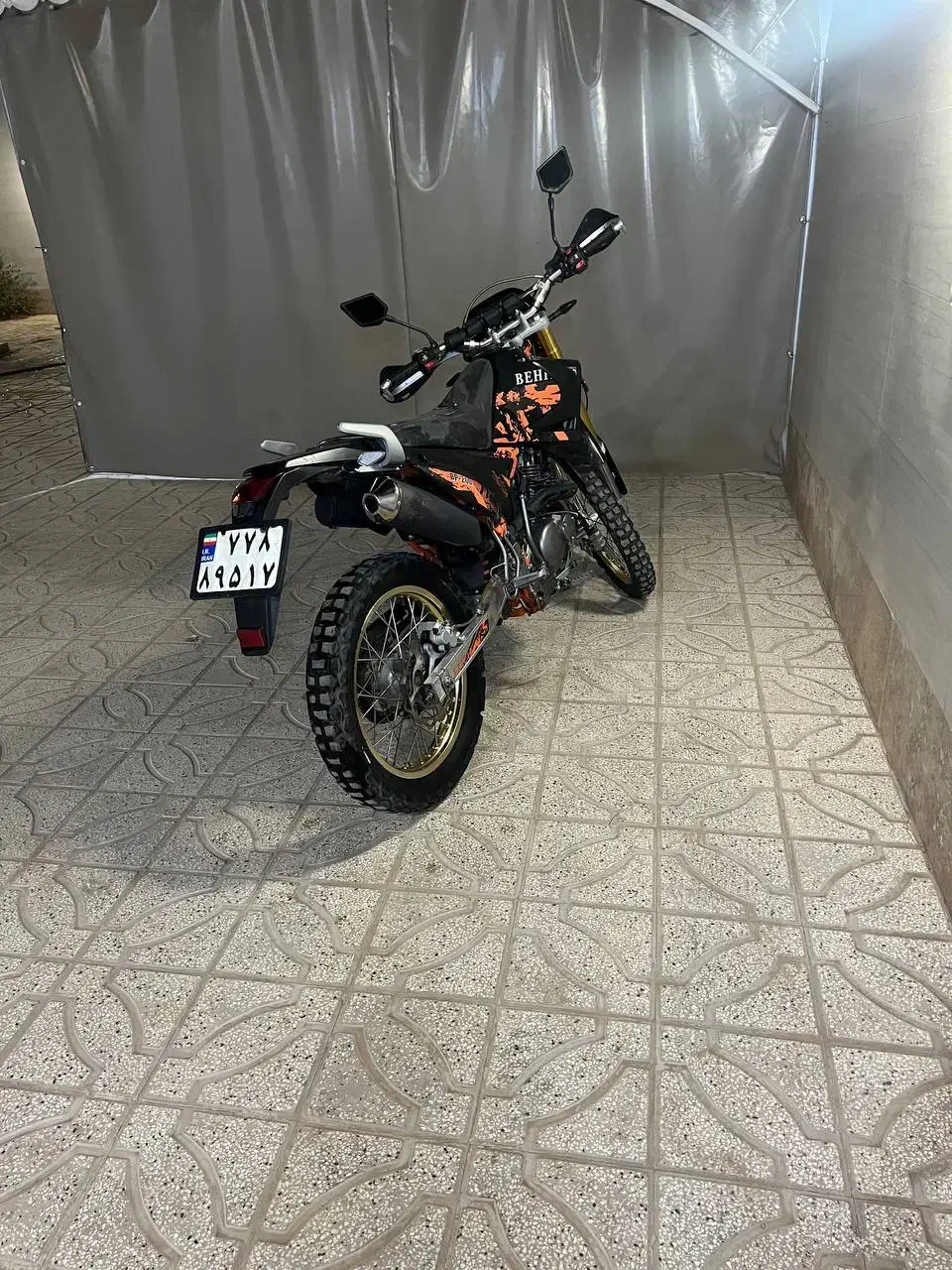 تریل بهپر ۲۰۰|موتورسیکلت|قائن, |دیوار