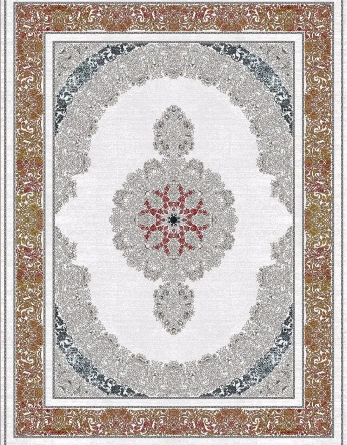 فرش سمانه) بدکن نیاز به چک وضامن خوش نقش وطرح|فرش|برازجان, |دیوار