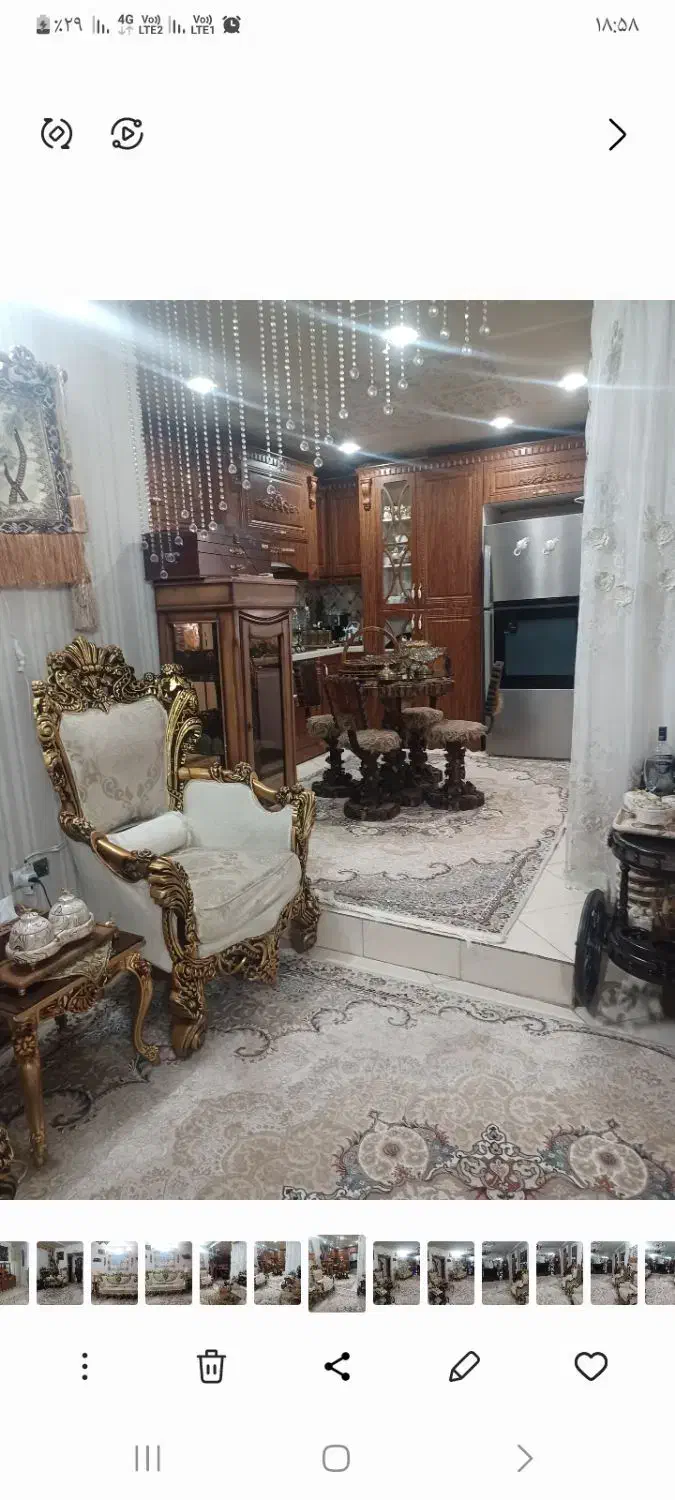 مبل کلاسیک سلطنتی ، تمام چوب گردو ،|مبلمان خانگی و میز عسلی|کهریزک, |دیوار