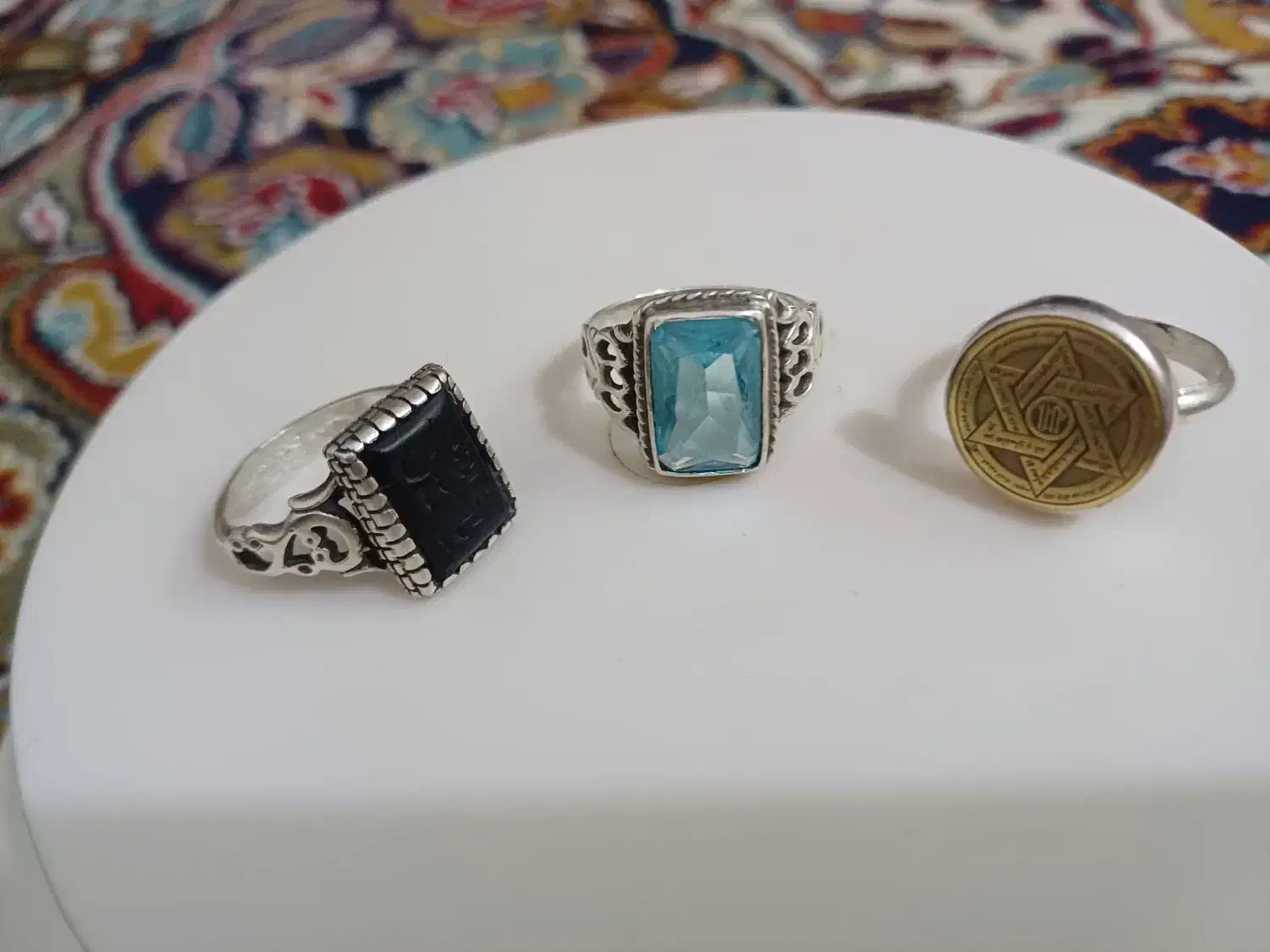 انگشتر توپاز شفق(شوه)ستاره سلیمان|جواهرات|اراک, |دیوار