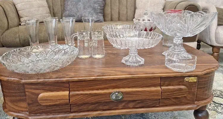 ظروف کریستال لیوان میوه خوری شیرینی خوری پارچ|ظروف سرو و پذیرایی|لاهیجان, کوی آزادگان|دیوار