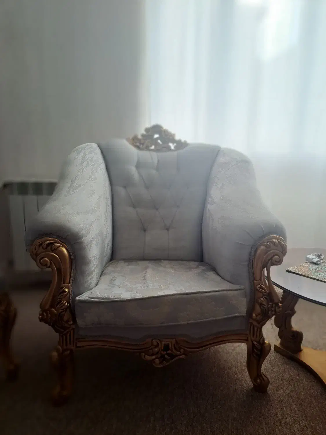 مبل ۹ نفره سلطنتی(استیل)|مبلمان خانگی و میز عسلی|رشت, رشتیان|دیوار