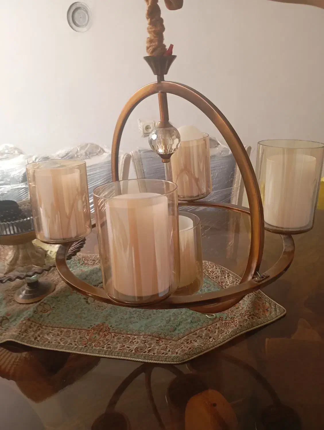 لوستر وآواژور|لوستر و چراغ آویز|شهریار, کردزار|دیوار