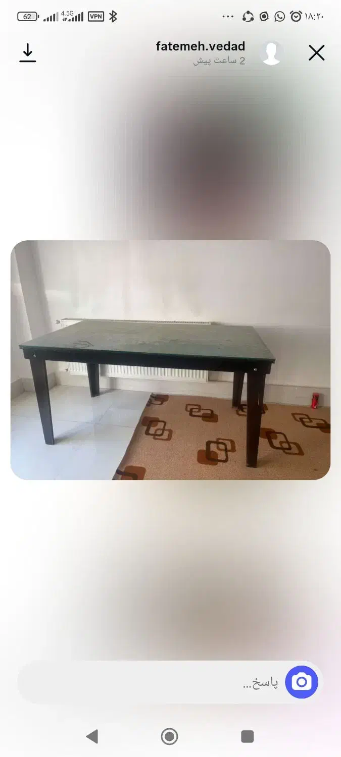 میز غذاخوری|میز و صندلی غذاخوری|همدان, |دیوار