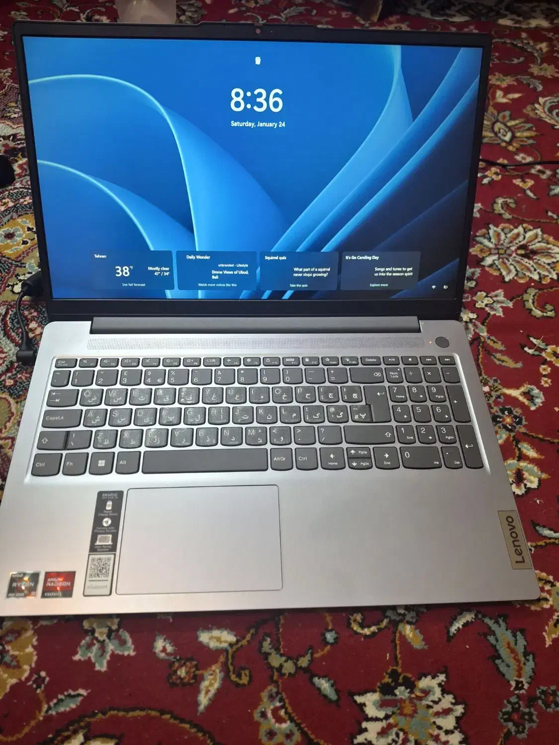 لپ تاب لنوو 15.6 اینچ رم8 و 256 ssd|رایانه همراه|تهران, سلسبیل شمالی|دیوار