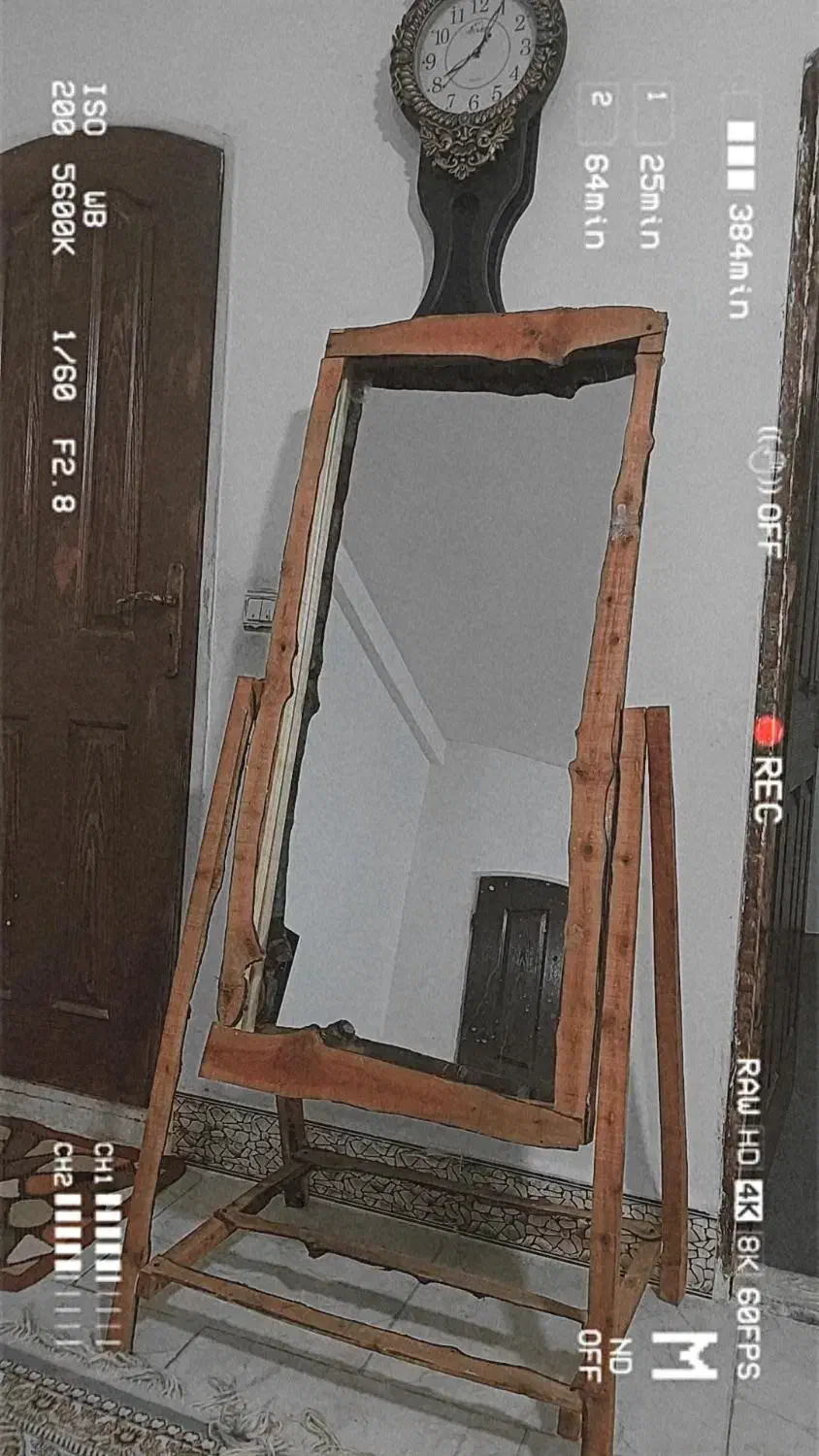 اینه قدی سالم چوبی|آینه|مشهد, شهرک بهارستان|دیوار