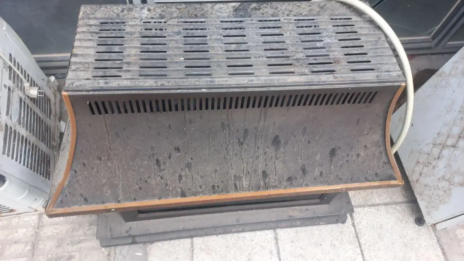 بخاری طرح شومینه|بخاری، هیتر، شومینه|زنجان, |دیوار