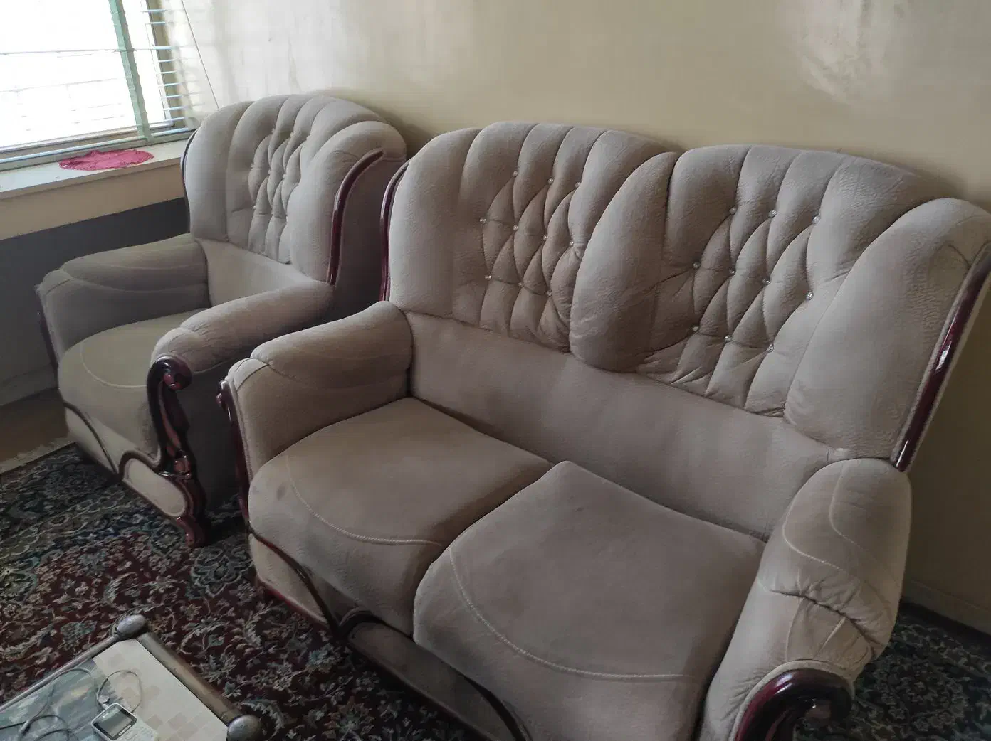 مبلمان 7 نفره|مبلمان خانگی و میز عسلی|شاهین‌شهر, بوستان حافظ|دیوار