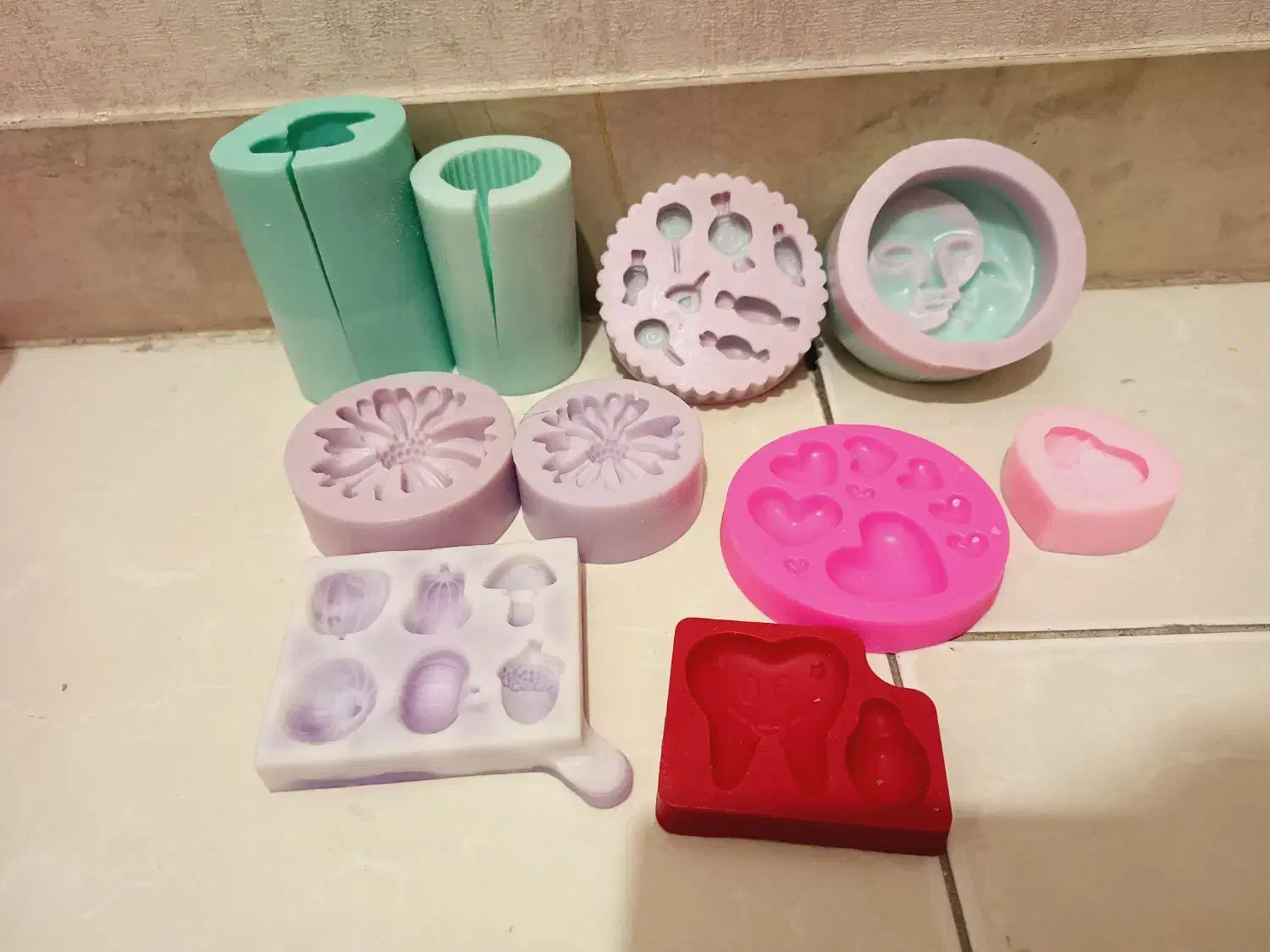 قالب سیلیکونی شمع|صنایع دستی و سایر لوازم تزئینی|ری, ولی آباد|دیوار