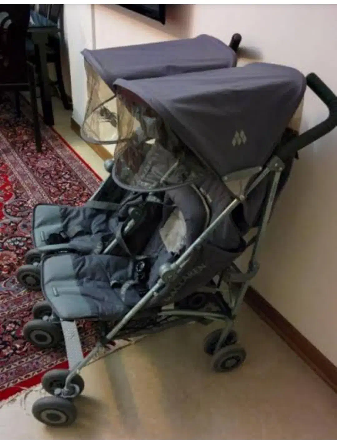 کالسکه  دوقلو  عصایی|کالسکه و لوازم جانبی|تهران, سعادت‌آباد|دیوار