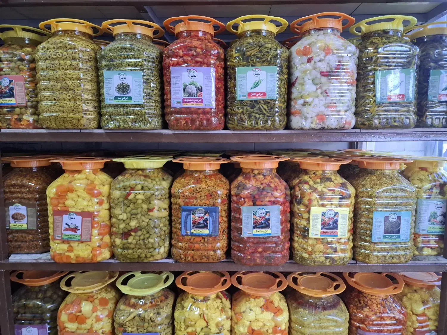 فروش عمده ترشیجات و شوریجات|خوردنی و آشامیدنی|شیراز, کوزه گری|دیوار