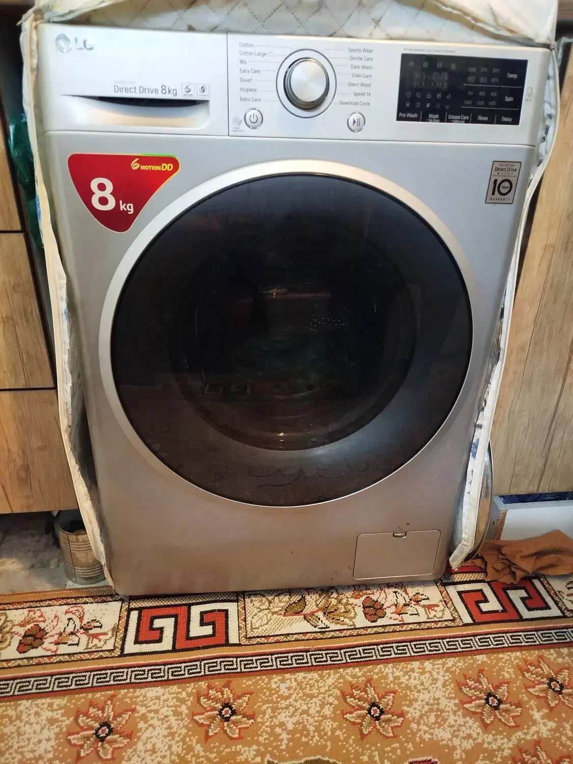 لباسشویی ال جی ۸ کیلویی|ماشین لباسشویی و خشک‌کن لباس|ری, دولت‌آباد|دیوار