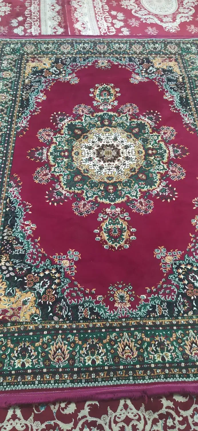 فرش دستباف ۶متری  وفرش ماشینی ۶متری|فرش|مشهد, زمرد|دیوار