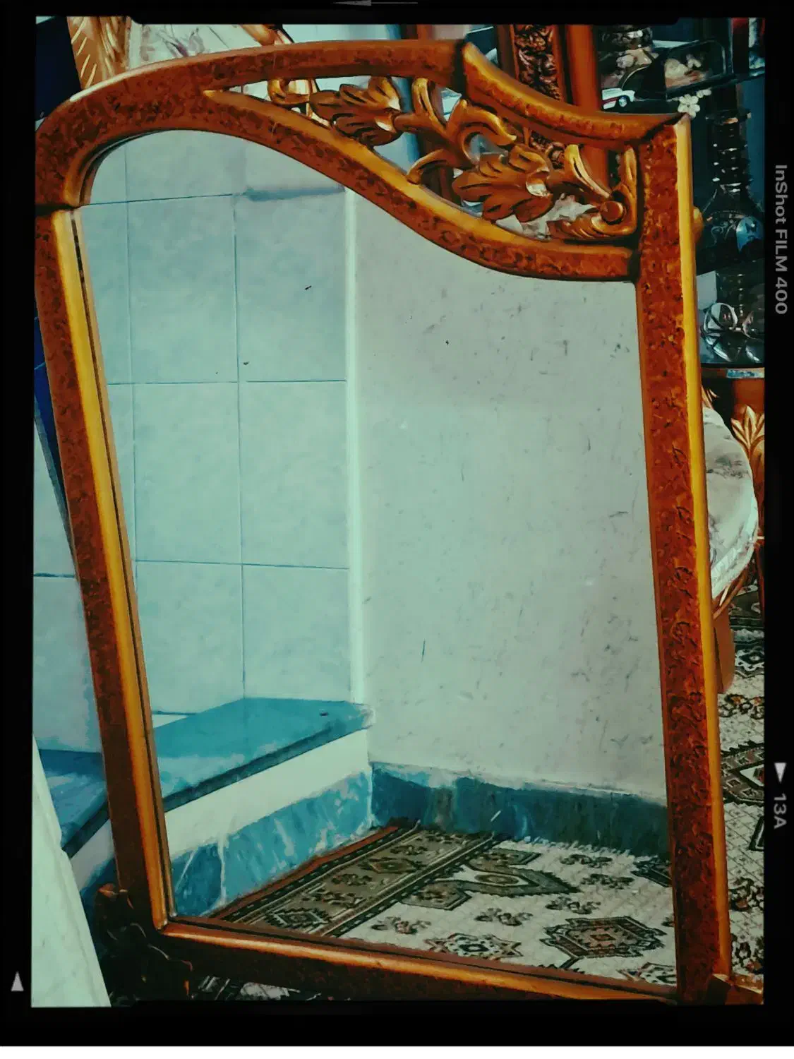 آینه درحد نو|آینه|قزوین, |دیوار