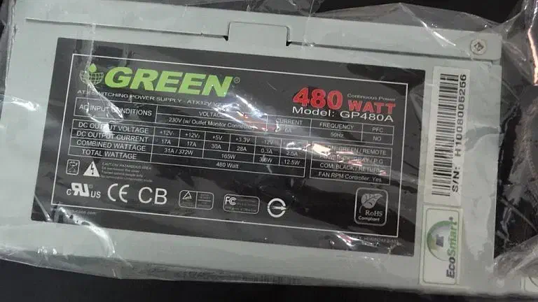 پاور کامپیوتر گرین 480 وات قدرتمند ساپورتrx580|قطعات و لوازم جانبی رایانه|اراک, |دیوار
