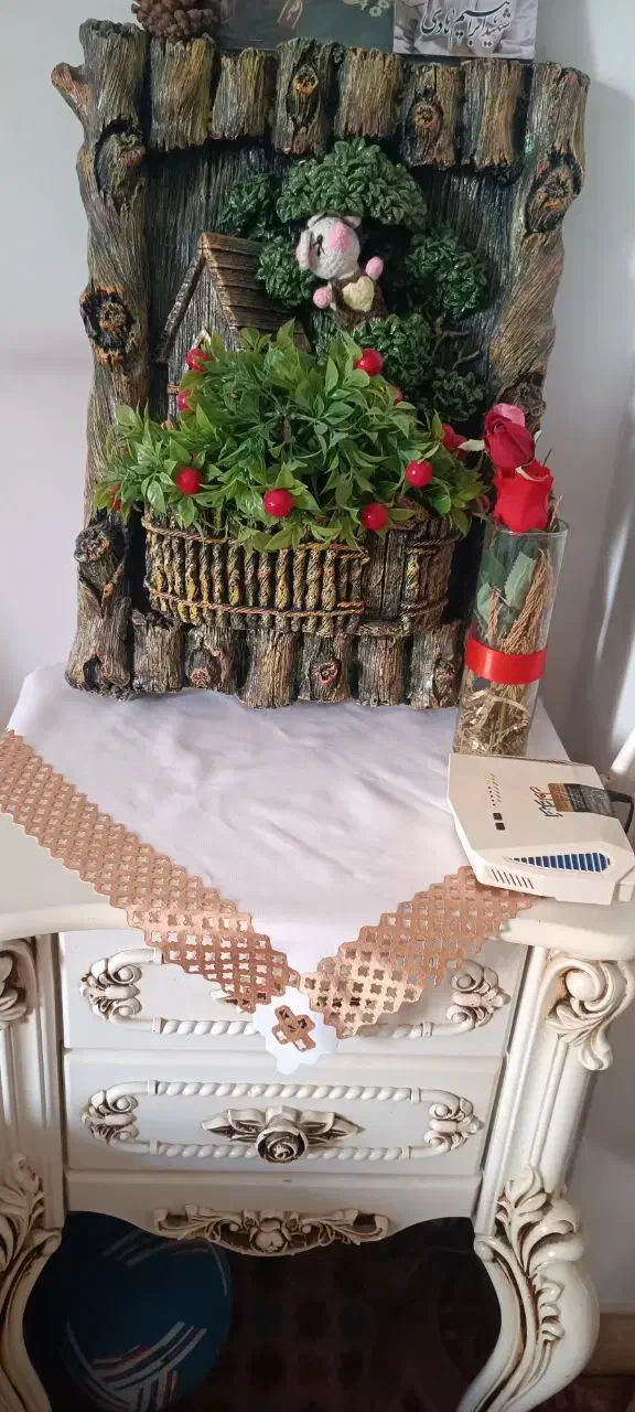 تعدادی رومیزی ورودکوری های هویه کاری|پرده، رانر، رومیزی|اسلامشهر, شهرک الهیه|دیوار