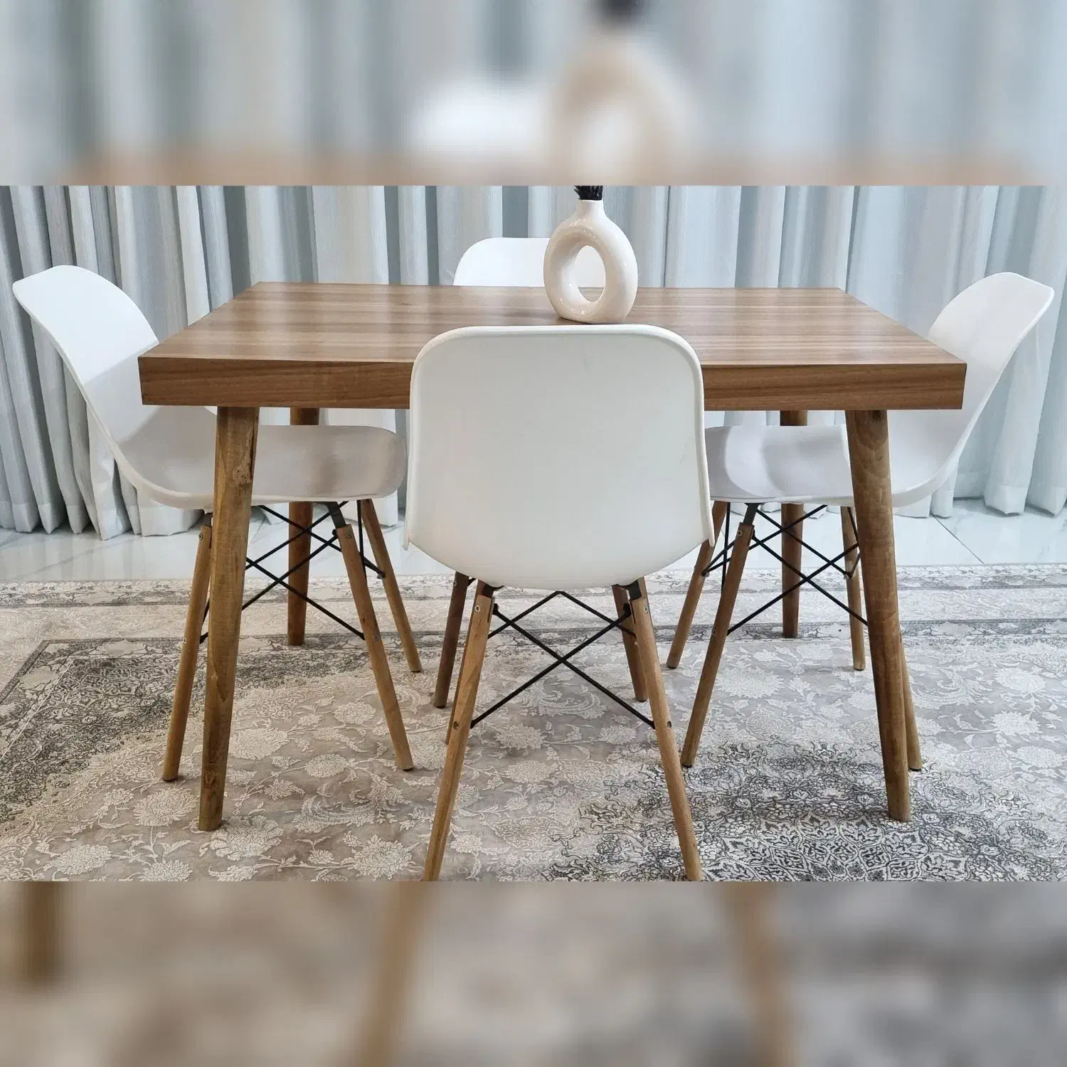 میز ناهارخوری ۴ نفره|میز و صندلی غذاخوری|بروجرد, |دیوار