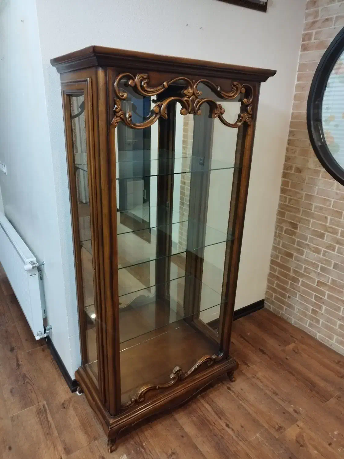 ویترین چهار طبقه چوب راش|بوفه، ویترین، کنسول|شاهین‌شهر, نظامی|دیوار