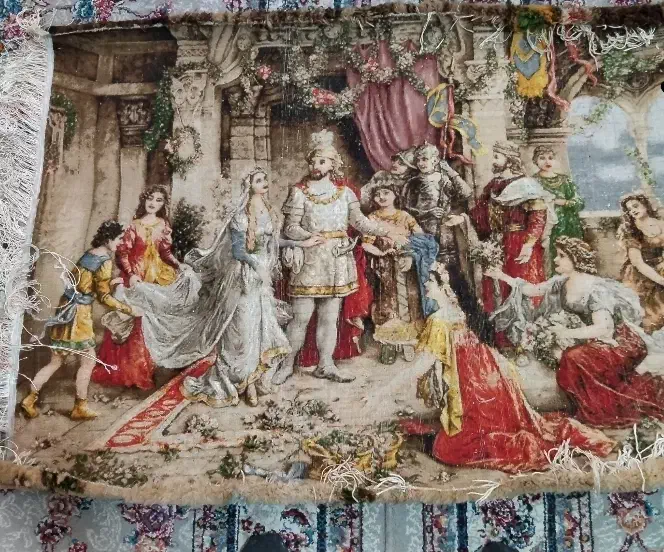 تابلو فرش دست بافت تاج گذاری|تابلو فرش|اسلامشهر, زرافشان|دیوار