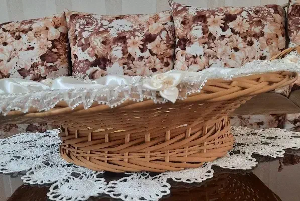 سبد حصیری نامزدی|صنایع دستی و سایر لوازم تزئینی|ری, دولتآباد|دیوار