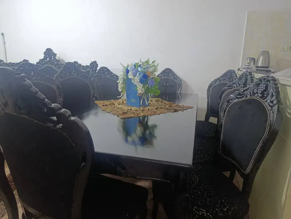 غذاخوری هشت نفره|میز و صندلی غذاخوری|خوی, |دیوار