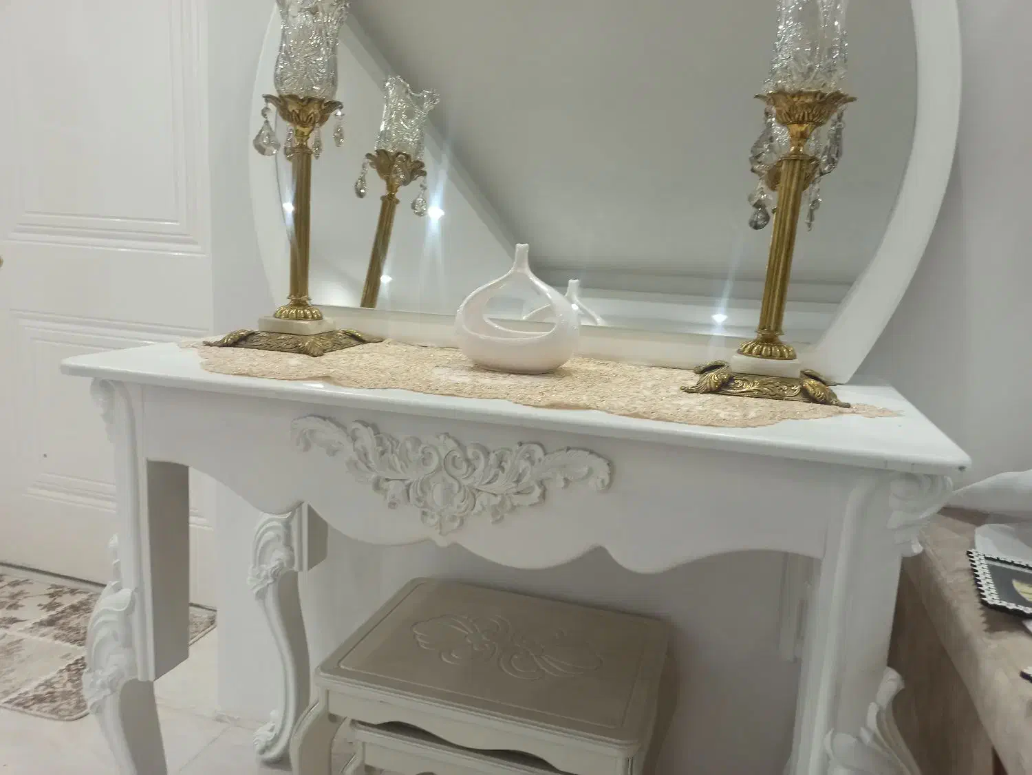 میز و آینه کنسول ام دی اف|بوفه، ویترین، کنسول|ارومیه, |دیوار