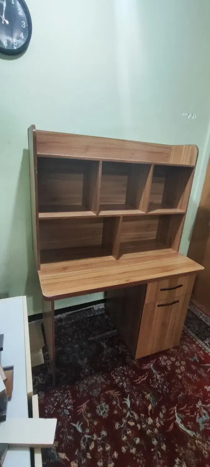 میز مطالعه وکتاب خونه|کتابخانه، شلف، قفسههای دیواری|دزفول, |دیوار