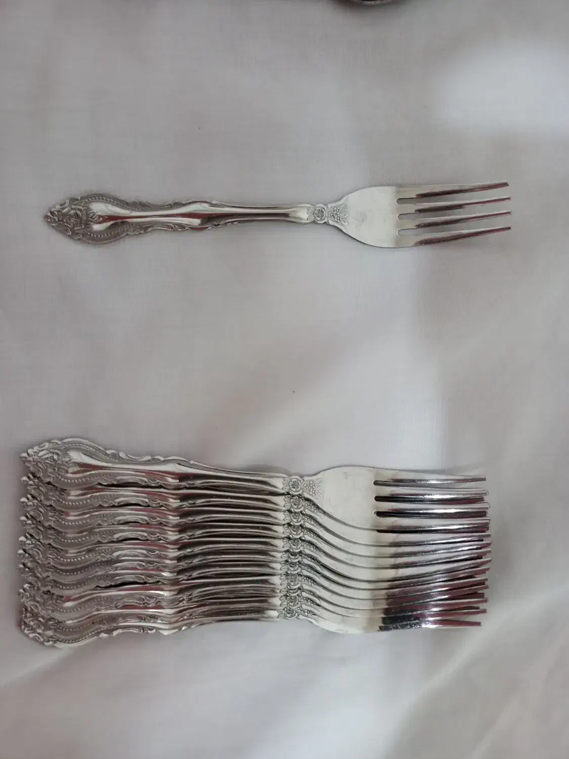 چنگال وکفگیر قدیمی اصل ژاپن|ظروف سرو و پذیرایی|تهران, شکوفه|دیوار