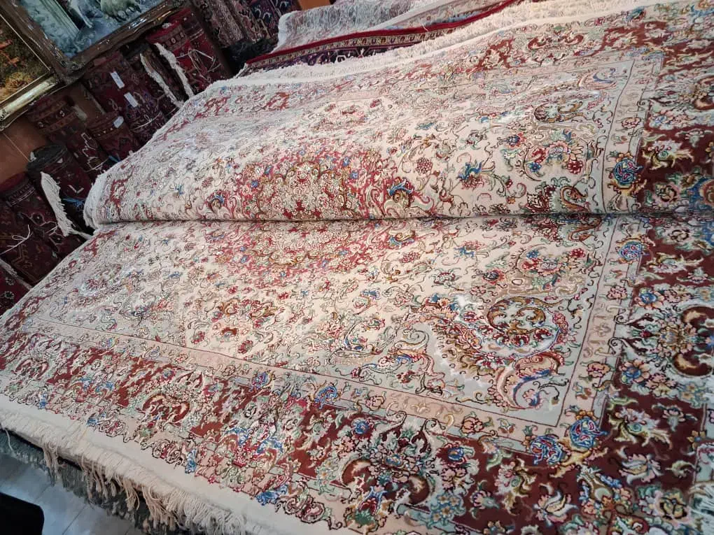 فرش دستبافت خطیبی تبریز 9 متری مرینوس|فرش|اردبیل, |دیوار