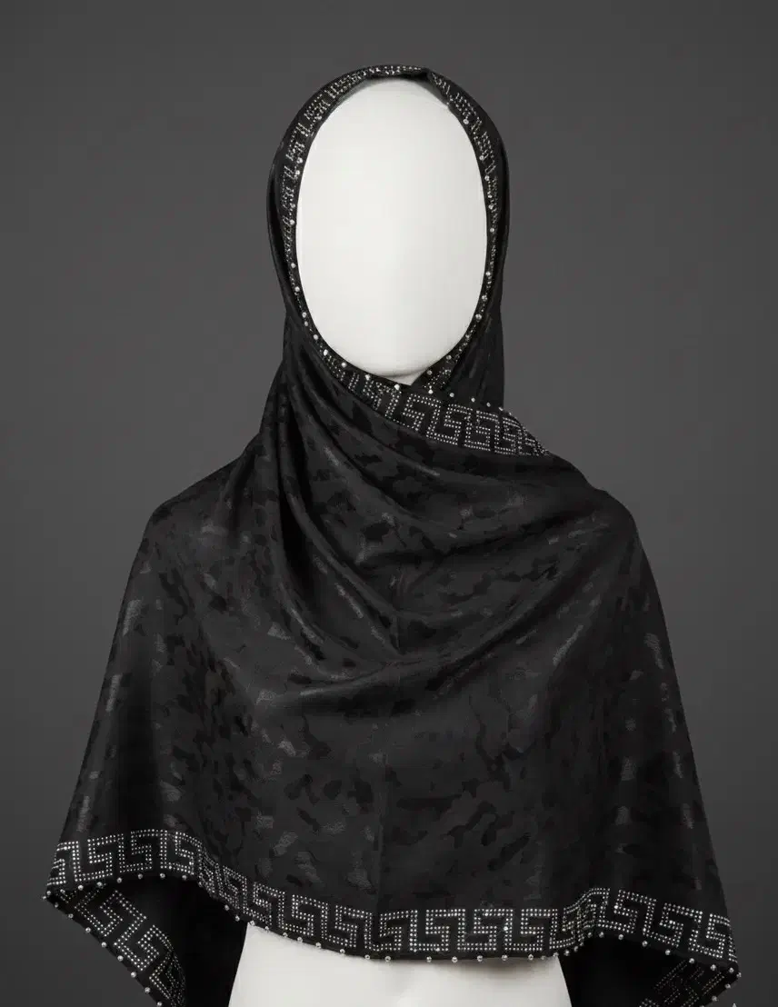 شال مشکی حاشیه دار|لباس|شاهین دژ, |دیوار