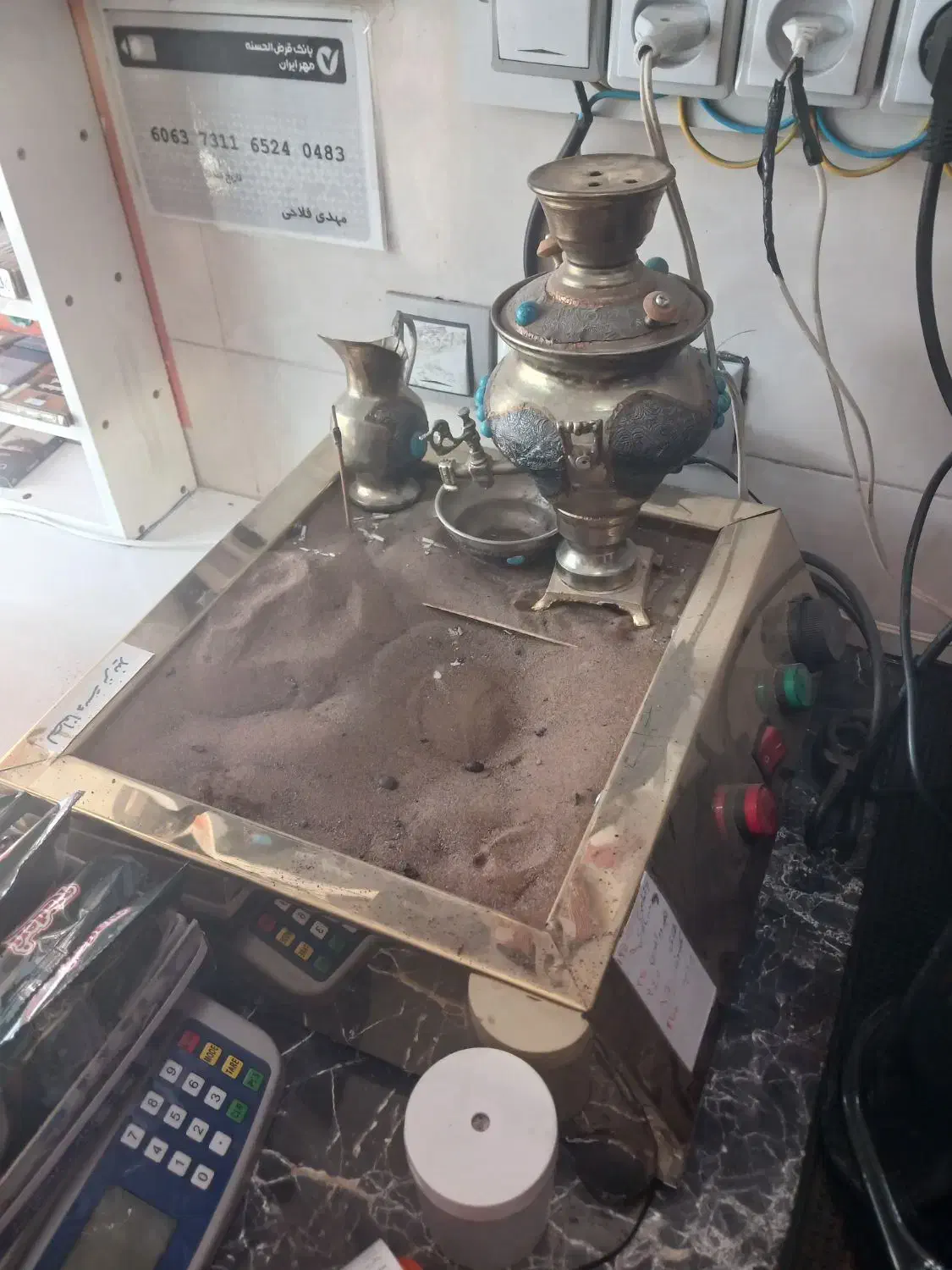 منقل شنی قهوه دله|سماور، چای‌ساز، قهوه‌ساز|فولادشهر, مسکن مهر فولادشهر|دیوار