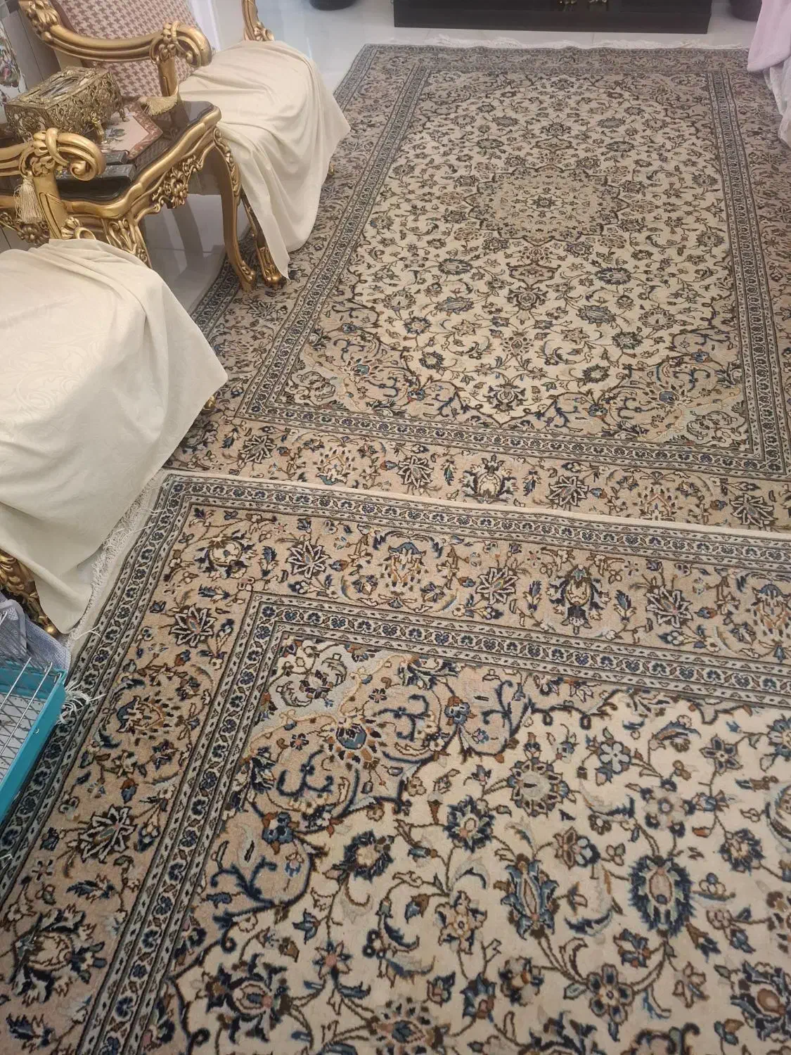 یک جفت فرش ۶متری دستباف کاشان|فرش|تهران, دروازه شمیران|دیوار