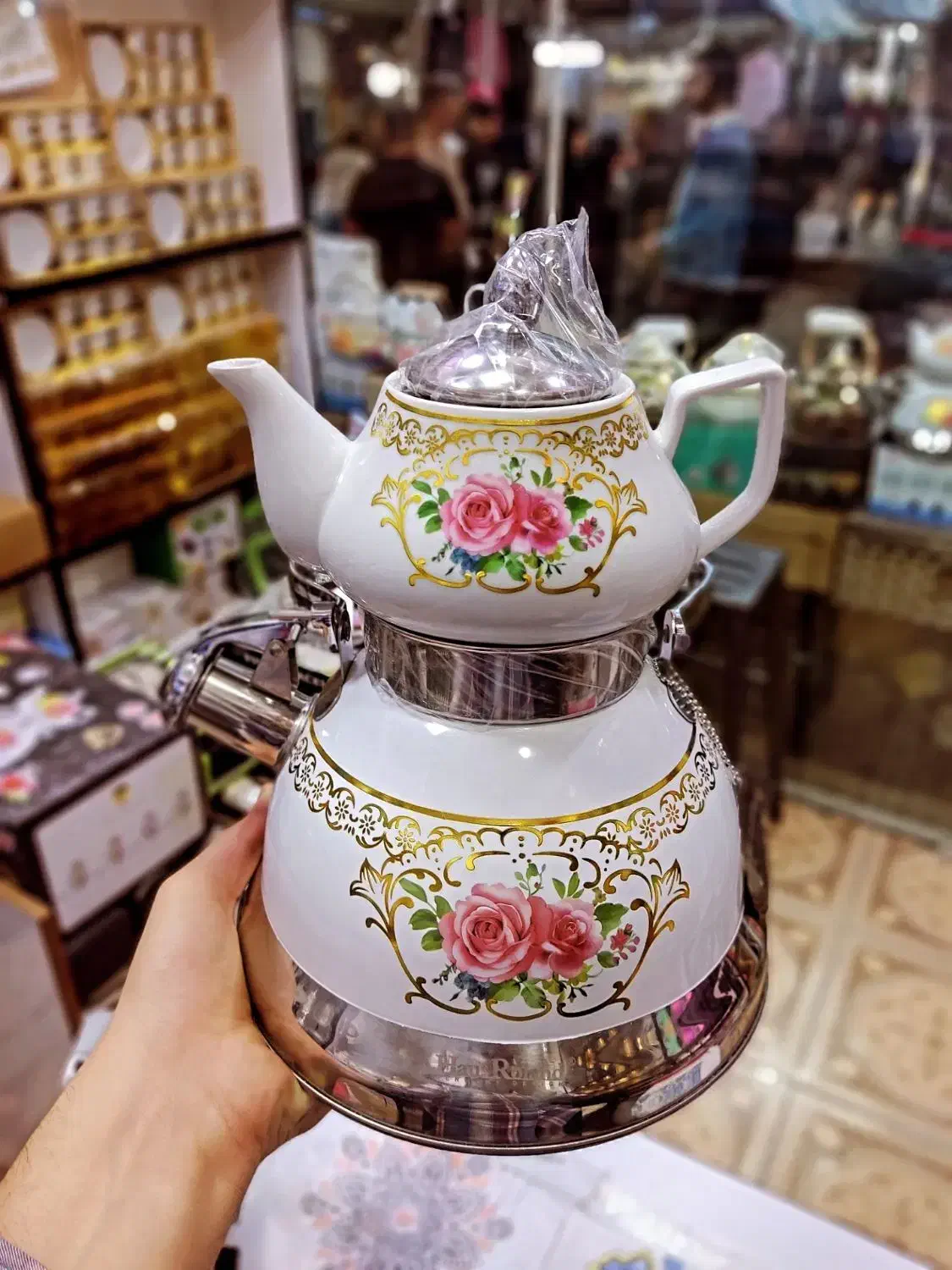 کتری و قوری لعابی|قوری، کتری، قهوهساز دستی|جوانرود, |دیوار