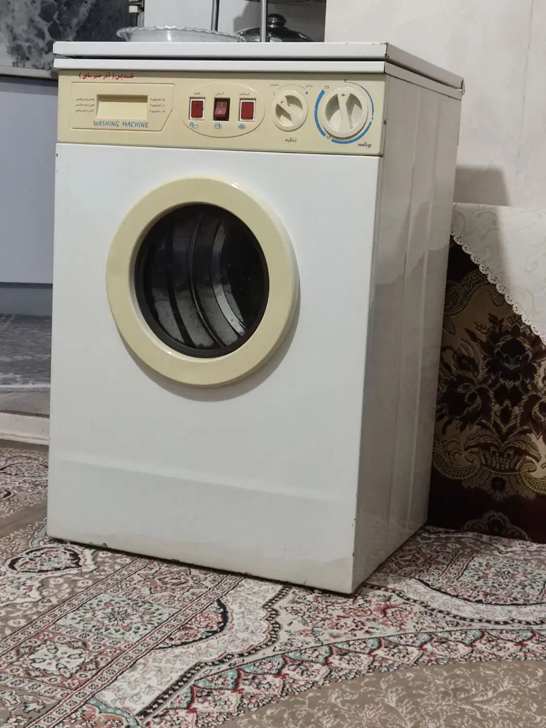 کهنه شور درحد خیلی نو|ماشین لباسشویی و خشککن لباس|میانه, |دیوار