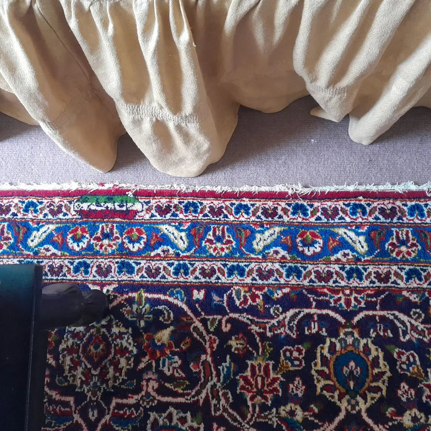 فرش دست باف کاشان ۱۲ متره دو تخته|فرش|اردبیل, |دیوار