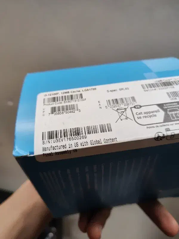 پردازنده cpu intel i3 12100f اکبند با فن|قطعات و لوازم جانبی رایانه|مشهد, کلاهدوز|دیوار