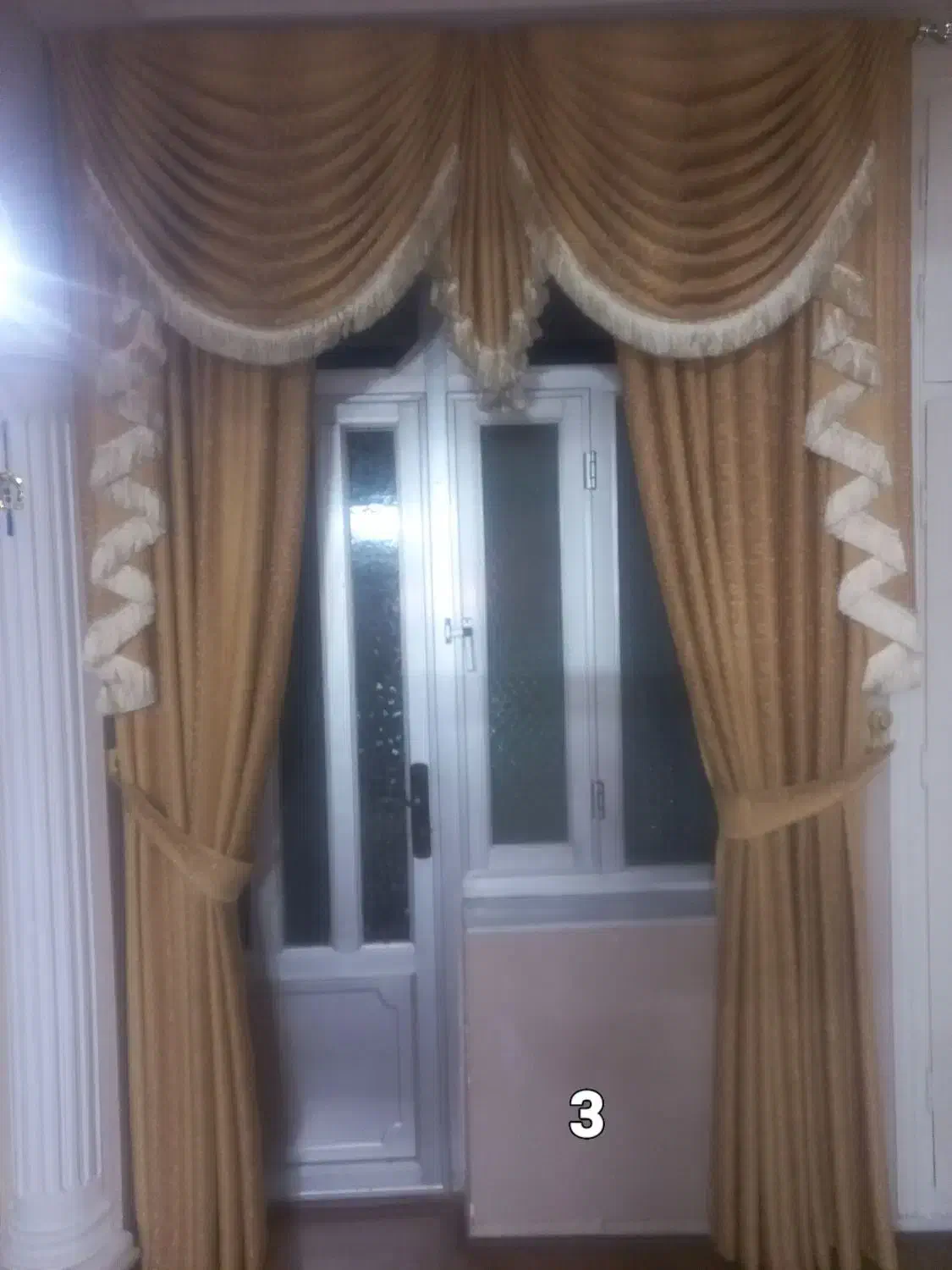 فروش پرده سلطنتی پارچه ترک بامیله آماده|پرده، رانر، رومیزی|گنبد کاووس, |دیوار