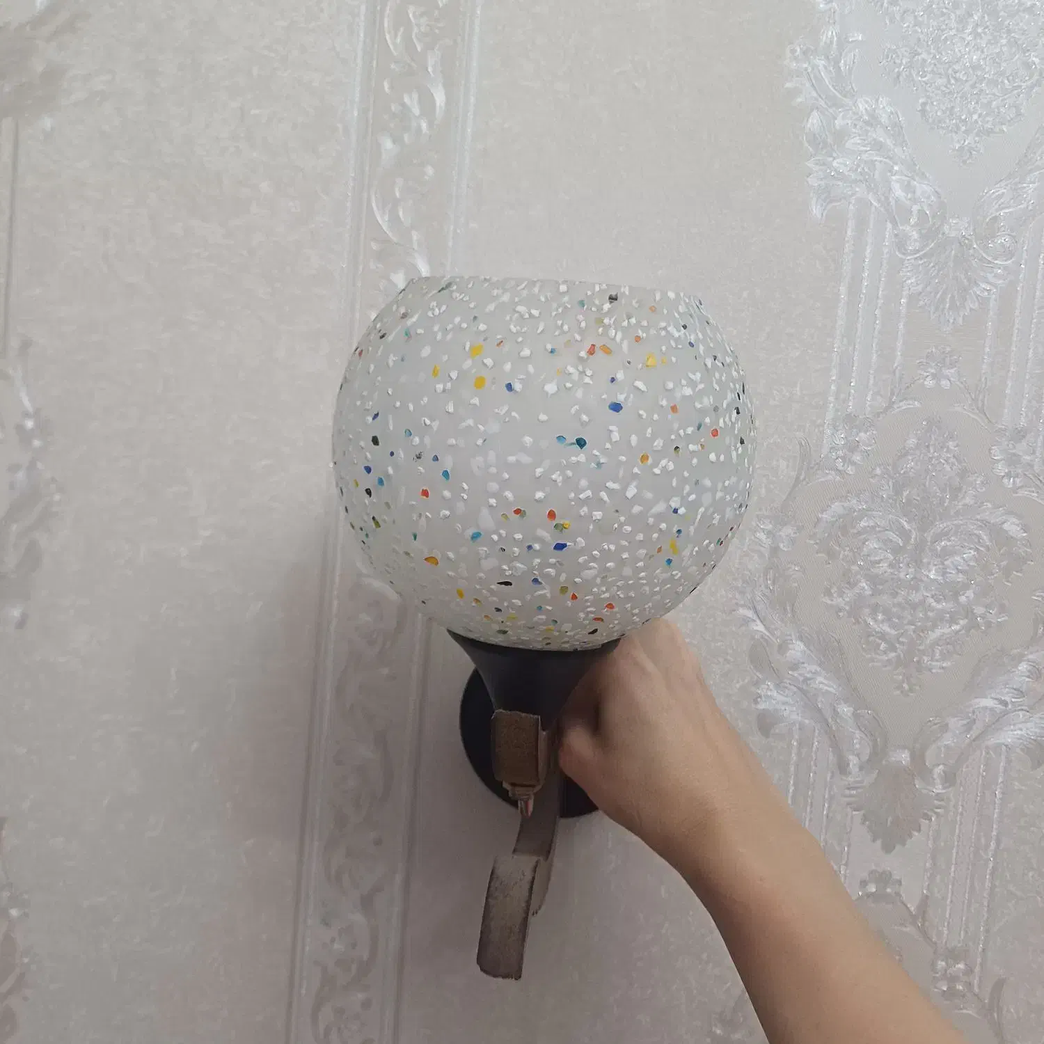 لوستر اتاق خواب دوعدد|لوستر و چراغ آویز|تبریز, |دیوار