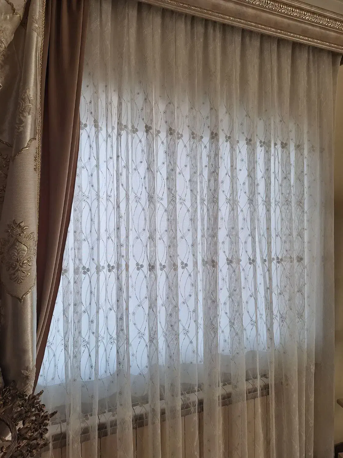 پرده پذیرایی سالم و تمیز|پرده، رانر، رومیزی|چالوس, |دیوار