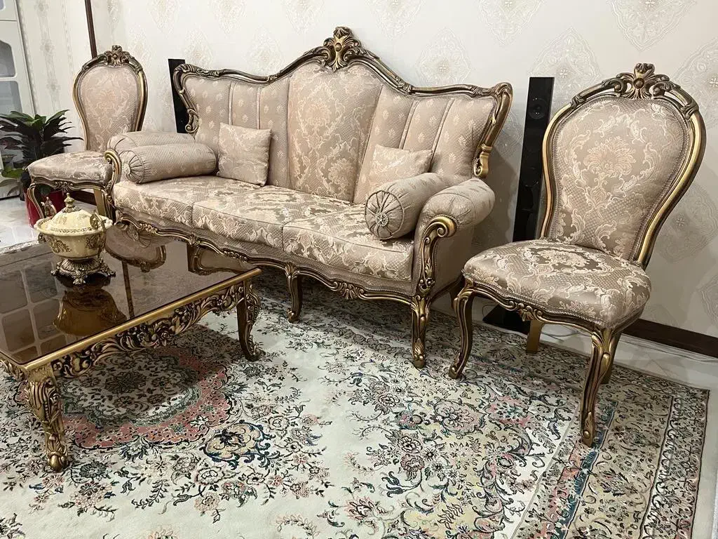 سرویس مبلمان سلطنتی 9 نفره|مبلمان خانگی و میز عسلی|ری, دیلمان|دیوار