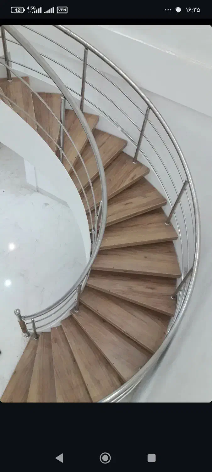 نصب نرده وپله چوبی،گرد ونرده استیل|خدمات پیشه و مهارت|رشت, گلسار|دیوار