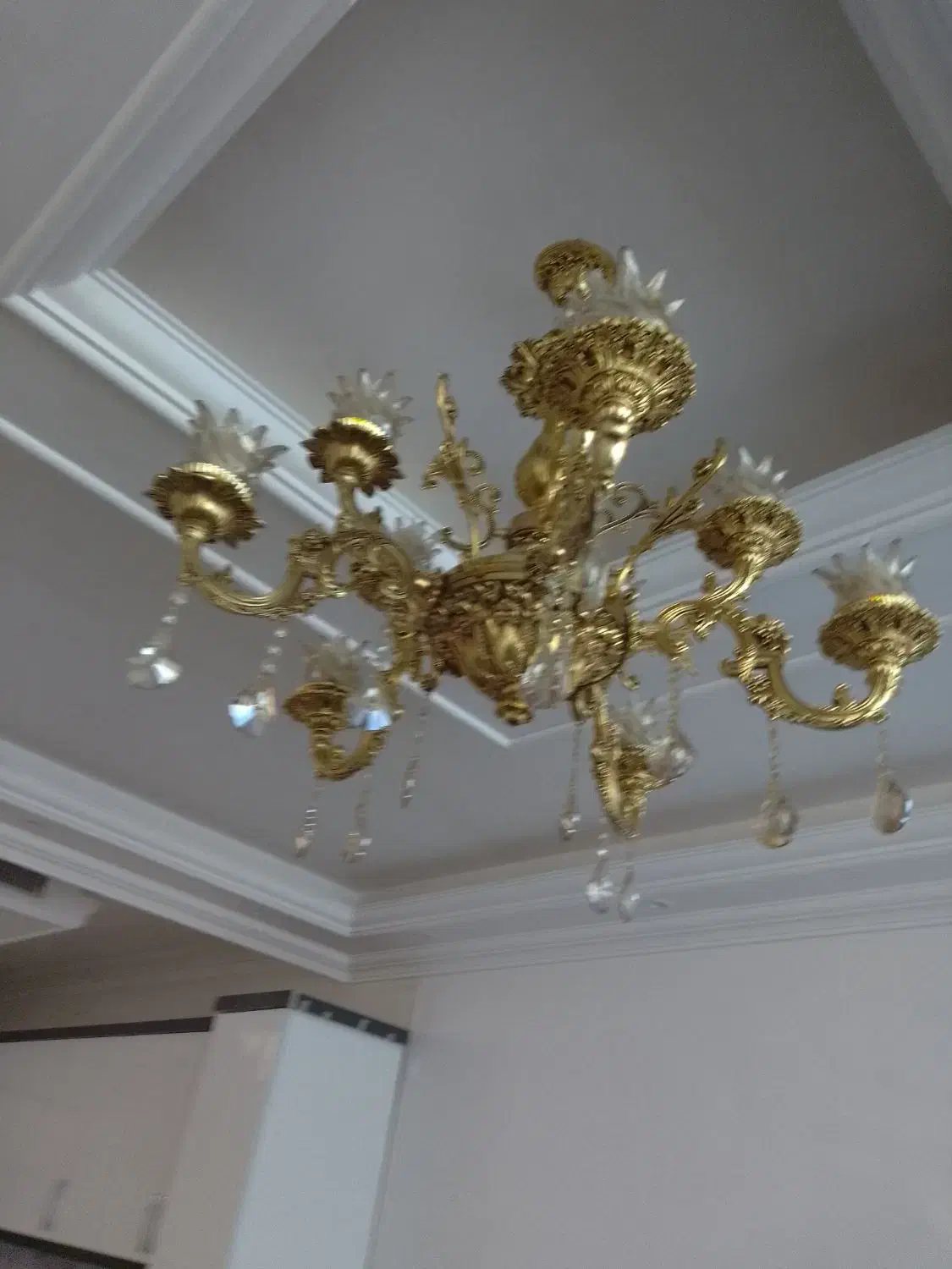 لوستر|لوستر و چراغ آویز|نیشابور, خط کاشمر|دیوار