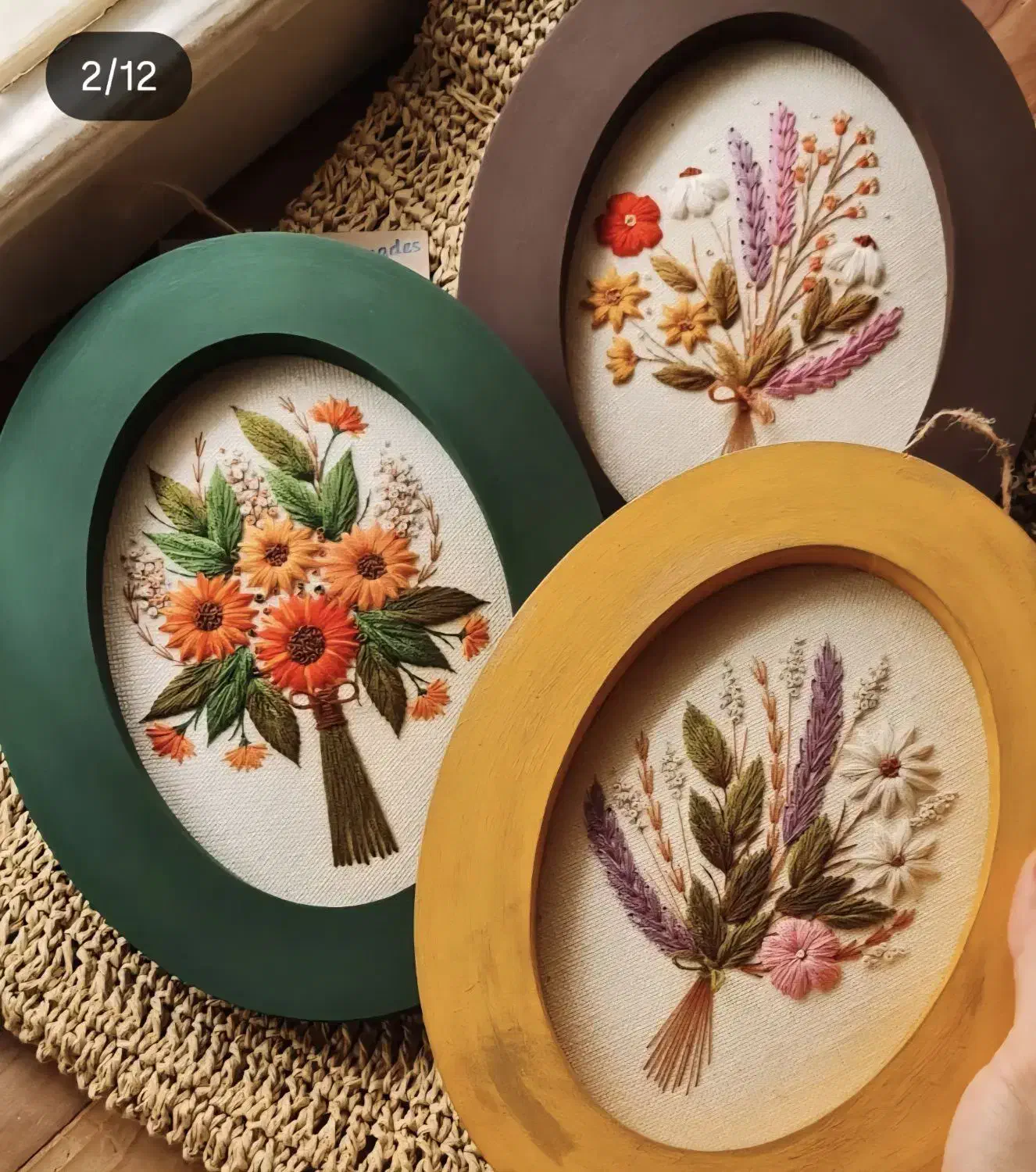 گلدوزی .هنر دست. آموزش حضوری و آنلاین|صنایع دستی و سایر لوازم تزئینی|بندر دیر, |دیوار